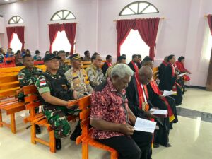 Satgas Yonif 721/Makkasau Bersinergi dengan Forkopimda