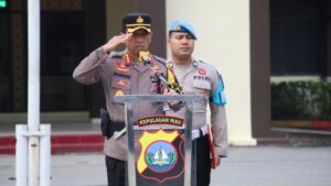 Kapolresta Barelang Pimpin Apel Pergeseran Pasukan Pengamanan TPS Pemilu 2024