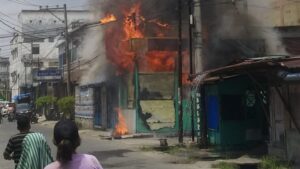 Ruko Grosir Sembako di Jalan Bakti Kisaran Terbakar