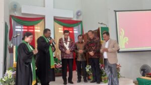 Menkumham Yasonna Laoly Hadiri HUT ke-27 Gereja BNKP Resort-42 Tanjung Anom