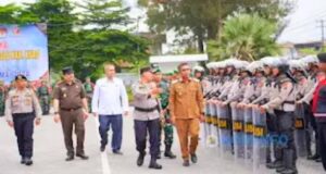 Wabup Bersama Forkopimda Karo Serukan Pemilu Damai 2024.