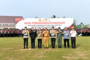 Apel Pergeseran Pasukan Jelang Pemilu, Pj Gubsu Ingatkan Petugas Bekerja Profesional