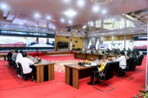 Pimpin Rakor Monitoring Pemilu, Pj Gubsu Minta Semua Pihak, Tunggu Hitung Resmi KPU