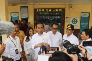 Pj Gubsu Dampingi Presiden Tinjau Fasilitas RSUD Tebingtinggi