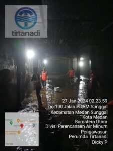 Pencucian Reservoir IPAM Sunggal Perumda Tirtanadi Sampaikan Permohonan Maaf