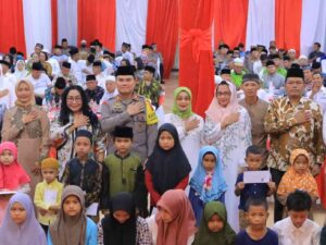 Buka Puasa Bersama Forkopimda, Polres Labuhanbatu Santuni Anak Yatim