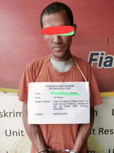 Edarkan Sabu, Warga Sei Tampang Ditangkap Polsek Bilah Hilir