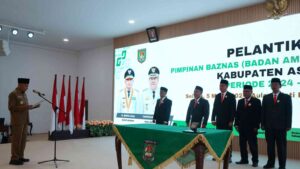 Bupati Surya Lantik Pimpinan Baznas Asahan Periode 2024-2029