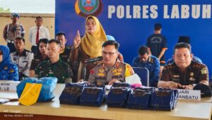 Polres Labuhanbatu Musnahkan Sabu 14,86 Kg