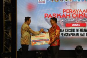 Hadiri Paskah Oikumene, Pj Gubsu Ajak Gereja Bangun Kemandirian Ekonomi