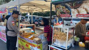 Beri Rasa Aman, Polsek Sungai Beduk Tempatkan Personel di Pasar Tumpah Ramadhan