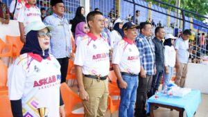 Liga Askab PSSI Labuhanbatu Resmi Dibuka, Ellya Rosa Minta Peserta Jaga Sportivitas