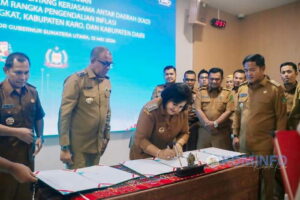 Kendalikan Inflasi, Bupati Karo Jalin Kerjasama dengan Langkat dan Dairi