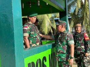Pangdam Brawijaya Mayjen TNI Rafael Tinjau Kondisi Satgas Pamtas Yonarhanud 8/MBC di Kalimantan Utara