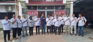 Sukseskan Pilkada 2024, PWI Labuhanbatu Kunjungi KPU dan Bawaslu
