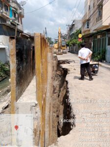 Dinas SDABMBK Medan Percepat Pengecoran Talud Pengerjaan Drainase Jalan Sampali