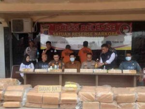 Polres Asahan Gagalkan Peredaran Ganja 130 Kg