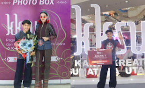 Riski Andika Raih Juara I Lomba Fashion Design Casual Ethnic Pada KKSU