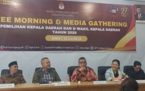 Jalin Silaturahmi dengan Insan Pers Jelang Pilkada 2024, KPU Karo Gelar Coffee Morning