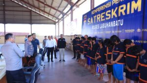 Gerebek Warnet, Polres Labuhanbatu Tangkap 9 Pelaku Judi Higgs Domino