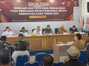 KPU Karo Sosialisasikan Pencalonan Pilkada 2024