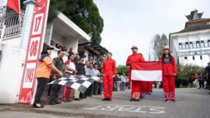 HUT Ke-79 RI, Pemkab Karo Gelar Gerak Jalan Antar SMA Sederajat