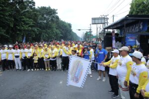 Bupati Asahan Lepas Gerak Jalan Santai Yamaha