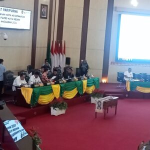 Katua DPRD Medan Hasyim SE Pimpin Paripurna, Penandatangan Kesepakatan Bersama
