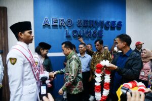 Sambut Kepulangan Paskibra Nasional Asal Sumut, Agus Fatoni Ucapkan Terima Kasih
