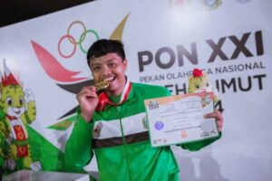 Sumut Tambah Emas dari Atlit Lempar Lembing PON XXI