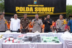 Selama 1,5 Bulan, Poldasu Berhasil Ungkap 578 Kasus Narkoba dengan 713 Tersangka