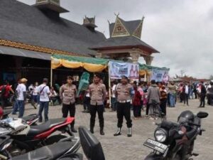 Polres Tanah Karo Kawal Deklarasi Damai di Jambur Milala Mas