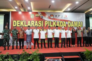 Tiga Pasangan Calon Walikota dan Wakil Walikota Medan Deklarasikan Pilkada Damai