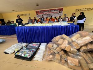 Polres Asahan Musnahkan Barang Bukti Sabu 32 Kg, Ganja 125 Kg
