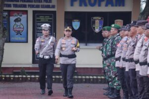 Polres Asahan Apel Gelar Pasukan Ops Zebra Toba 2024