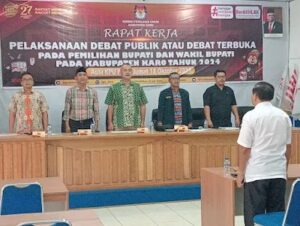24 Oktober, Debat Publik Pertama 3 Paslon Bupati-Wabup Karo