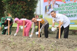 Pjs Bupati dan Kapolres Asahan Bersama Forkopimda Launching Gugus Tugas Polri Dukung Ketapang