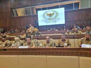 Pjs Bupati Asahan Bersama Pj. Gubsu Ikuti RDP Komisi II DPR RI