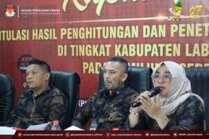 KPU Tetapkan Maya-Jamri dan Bobby-Surya Raih Suara Terbanyak Pilkada Labuhanbatu