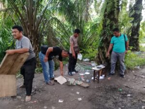 Polsek Bilah Hulu Gerebek Sarang Narkoba di Kebun Sawit Desa Linggatiga