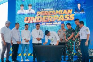Gunakan APBD Kota Medan dan Tenaga Lokal, Bobby Nasution Resmikan Underpass Jalan HM Yamin