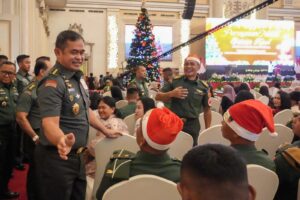 Kasad Maruli Simanjuntak Hadiri Perayaan Natal Wilayah Kodam I Bukit Barisan