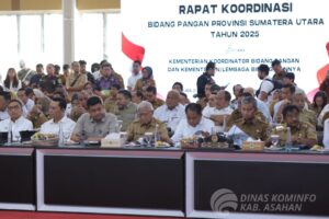 Bupati dan Wabup Asahan Ikuti Rakor Bidang Pangan Provsu