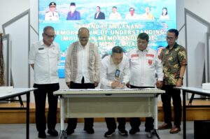 Pj Sekdaprovsu Saksikan Penandatanganan Kerja Sama dan Kesepahaman Toba Caldera UGG