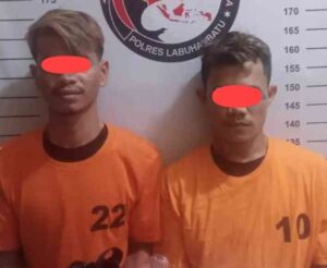 Nyabu di Penginapan, Dua Warga Dumai Ditangkap Polres Labuhanbatu