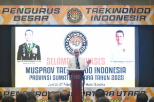 Pemprovsu Harapkan Taekwondo Indonesia Perbanyak Pertandingan di Sumut