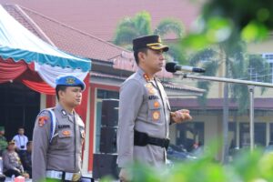 Kapolres Asahan Pimpin Apel Operasi Keselamatan Toba 2025