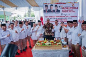 Bobby Nasution Hadiri Dirgahayu ke-17 Partai Gerindra di Medan