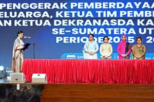 Kahiyang Ayu Lantik 32 Ketua TP PKK, Pembina Posyandu, dan Dekranasda se-Sumut
