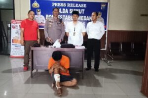 Polsek Patumbak Tembak Pelaku Bongkar Rumah